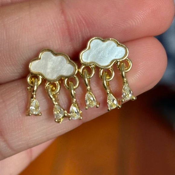🌧️ Rain Cloud Earrings 🌧️ - Picture 5 of 6